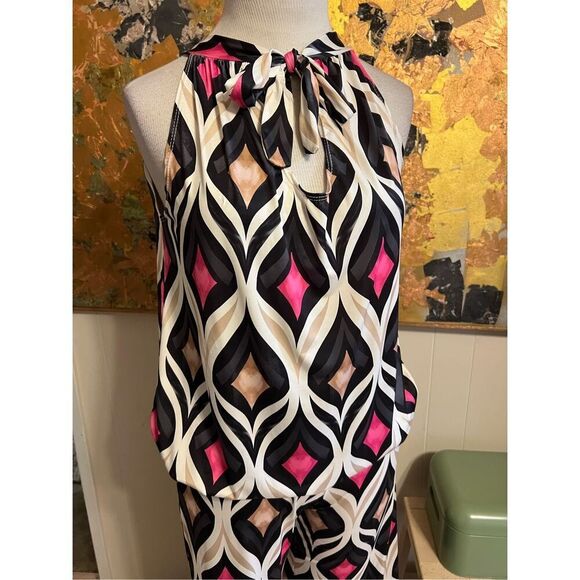 Lisa Style Italy Mod 60’s Style Two Piece Pants Suit party! M/L - Picture 3 of 11